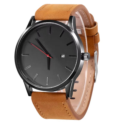 Relogio Masculino Sports Men'S Wristwatches Leather Male Clock Minimalistic Watches Famle Quartz Simple Designer Reloj Hombre