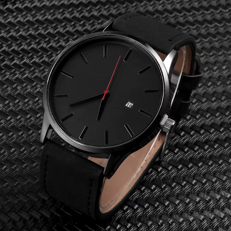 Relogio Masculino Sports Men'S Wristwatches Leather Male Clock Minimalistic Watches Famle Quartz Simple Designer Reloj Hombre