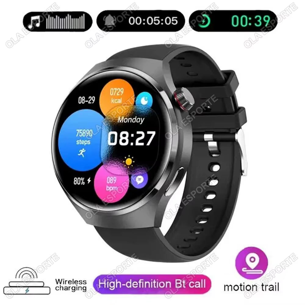 For IOS Android Smart Watch Men GT5 Pro AMOLED 390*390 HD Screen Heart Rate Bluetooth Calls Diy Dails Waterproof Smartwatch 2025