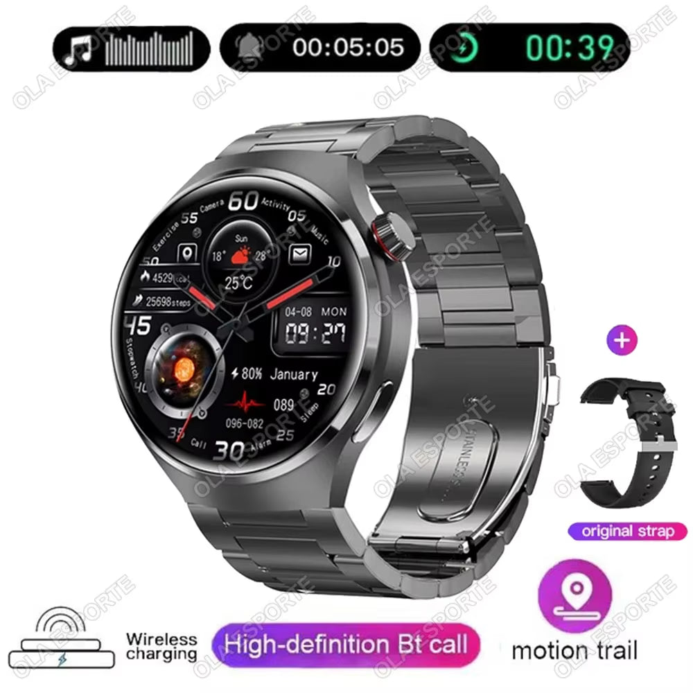 For IOS Android Smart Watch Men GT5 Pro AMOLED 390*390 HD Screen Heart Rate Bluetooth Calls Diy Dails Waterproof Smartwatch 2025