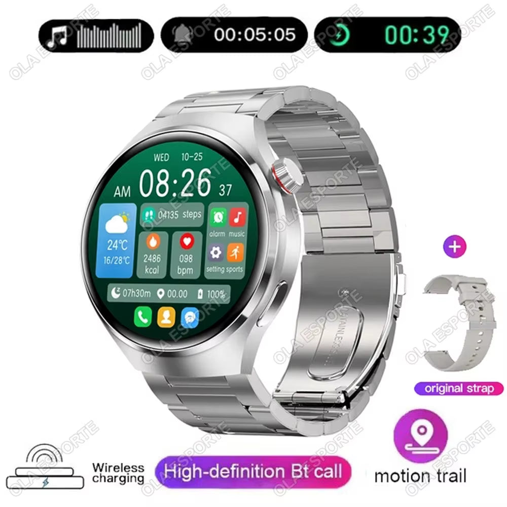 For IOS Android Smart Watch Men GT5 Pro AMOLED 390*390 HD Screen Heart Rate Bluetooth Calls Diy Dails Waterproof Smartwatch 2025