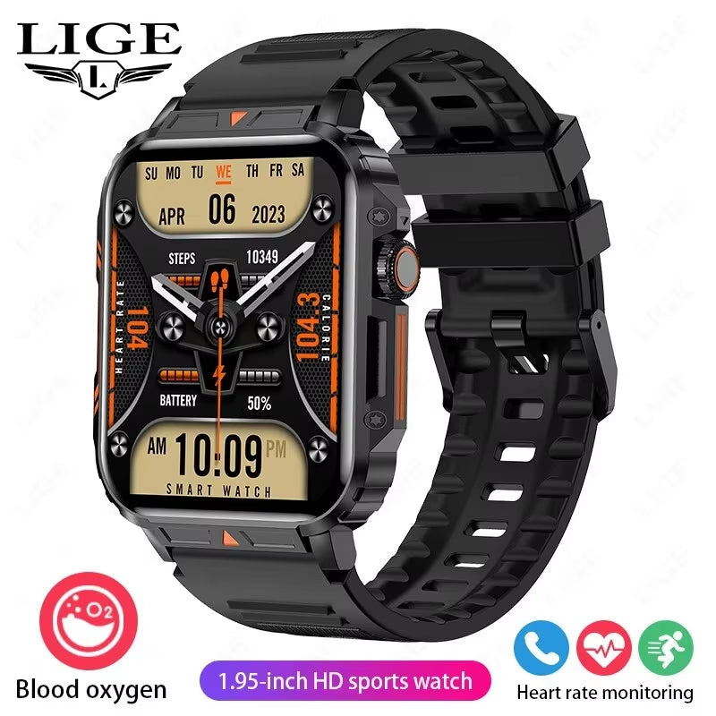 Smartwatch 1.95 Inch Screen Health Monitoring Watches IP68 Waterproof Sport Fitness Smart Watch for Men Women Reloj Hombre