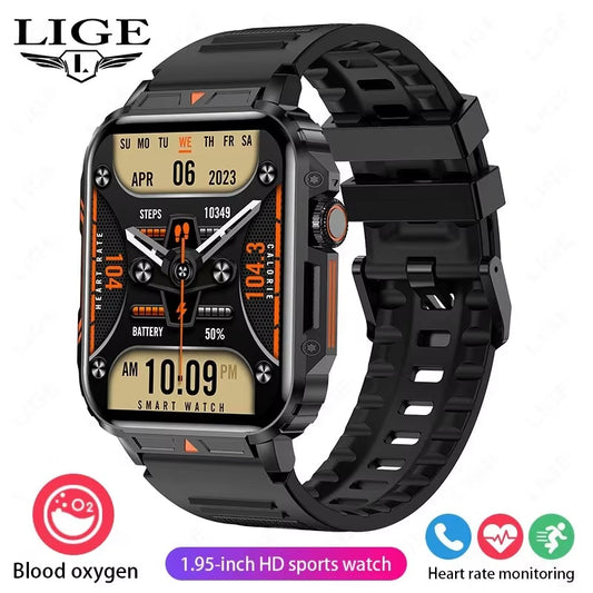 Smartwatch 1.95 Inch Screen Health Monitoring Watches IP68 Waterproof Sport Fitness Smart Watch for Men Women Reloj Hombre