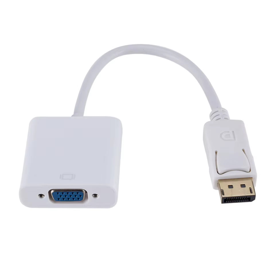 Displayport Display Port DP to VGA Adapter Cable Male to Female Converter for PC Computer Laptop HDTV Monitor Projector